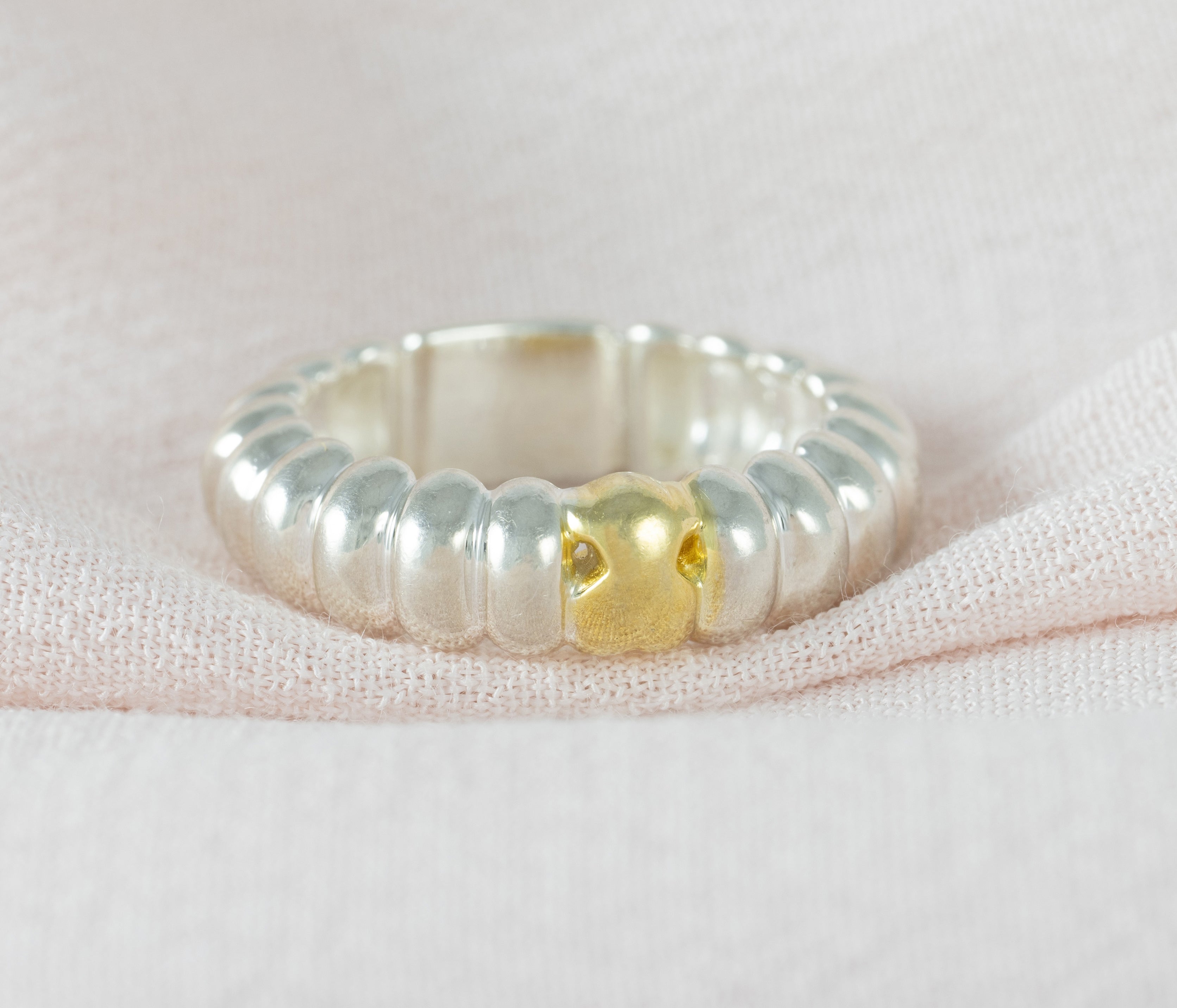 Anillo Tous en plata 925 Bicolor Virtual Garden