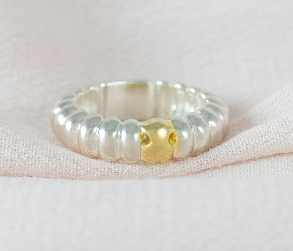 Anillo Tous en plata 925 Bicolor Virtual Garden