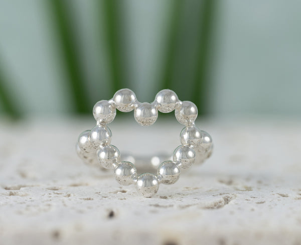 Anillo Tous de plata 925 corazón Sugar Party