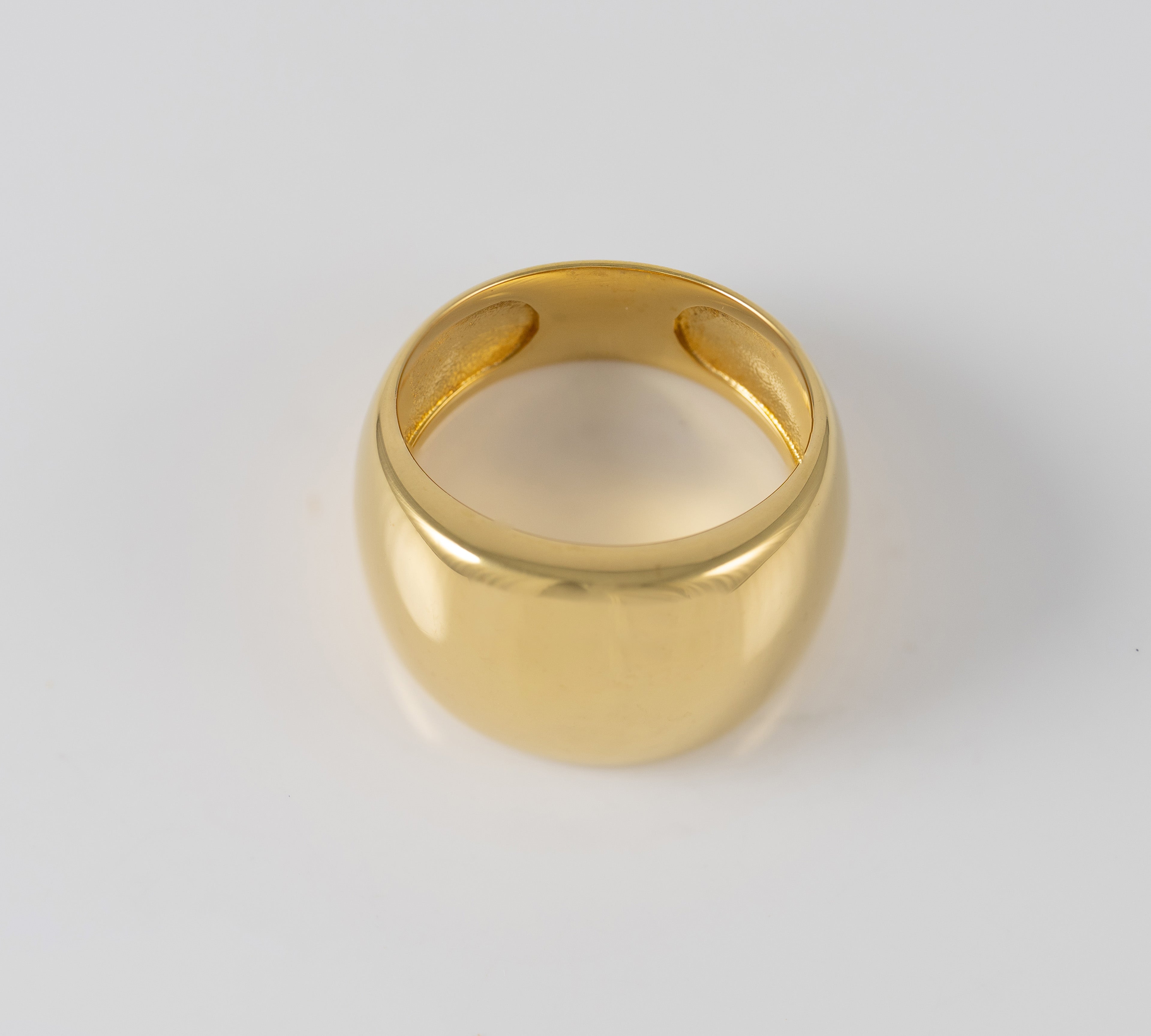 Anillo Tous en plata vermeil abombado Basics