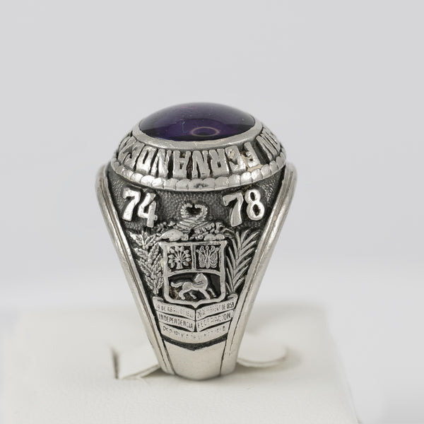 Anillo Josten's de graduación Universidad Química Industrial Venezuela 1974-1978