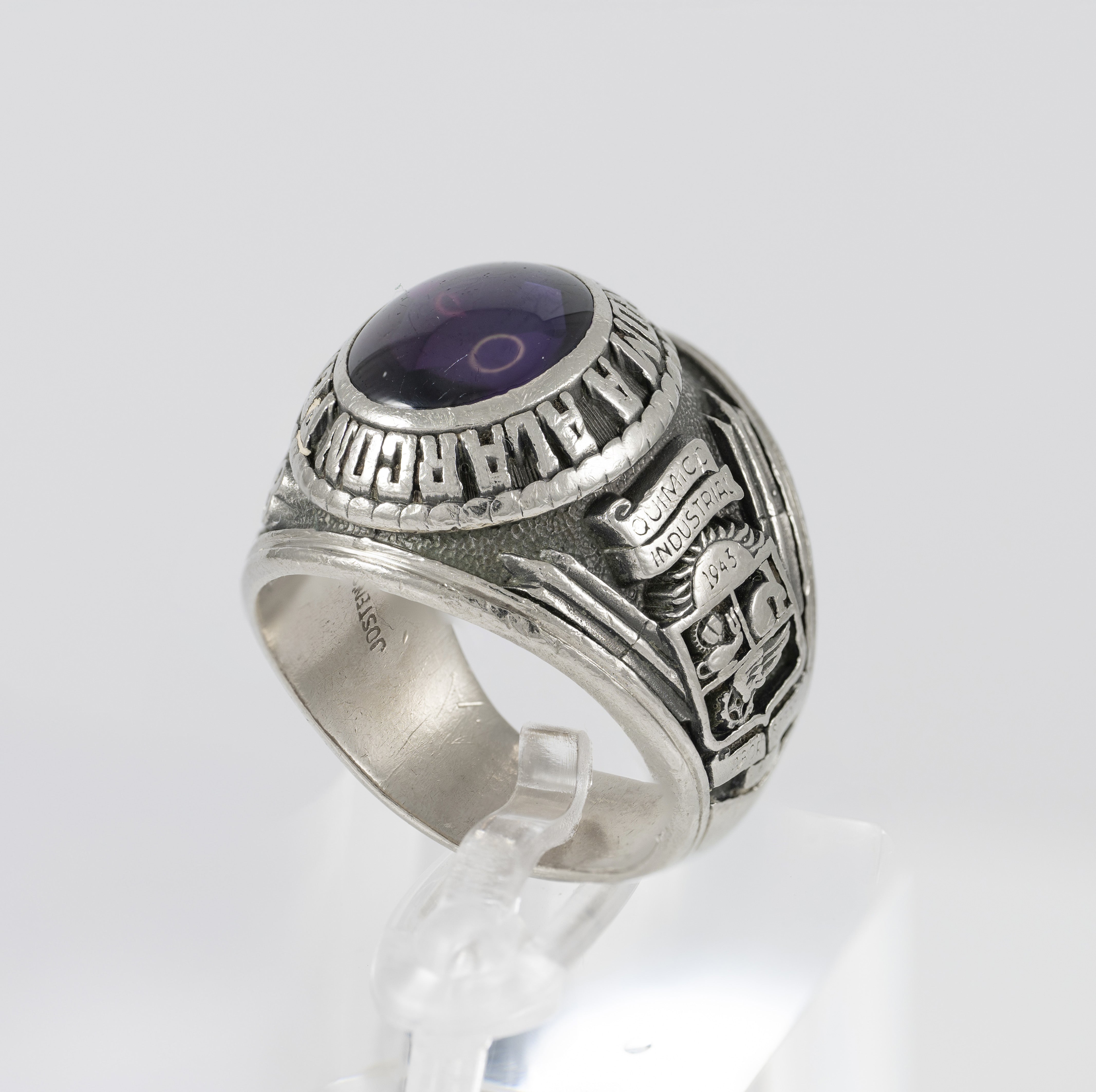 Anillo Josten's de graduación Universidad Química Industrial Venezuela 1974-1978