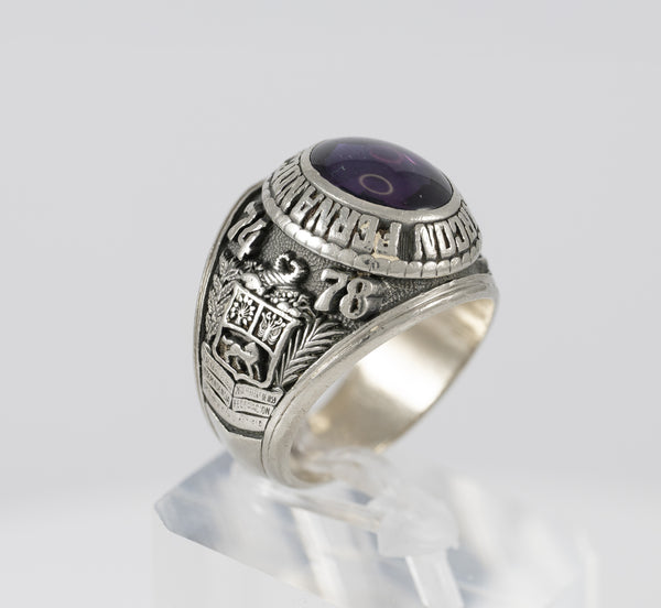 Anillo Josten's de graduación Universidad Química Industrial Venezuela 1974-1978