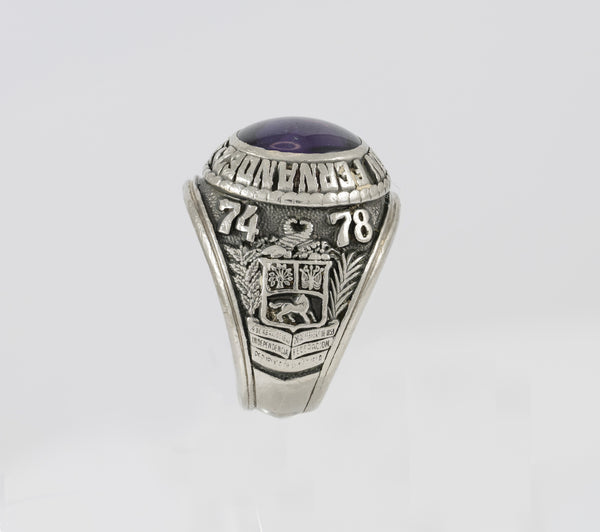 Anillo Josten's de graduación Universidad Química Industrial Venezuela 1974-1978