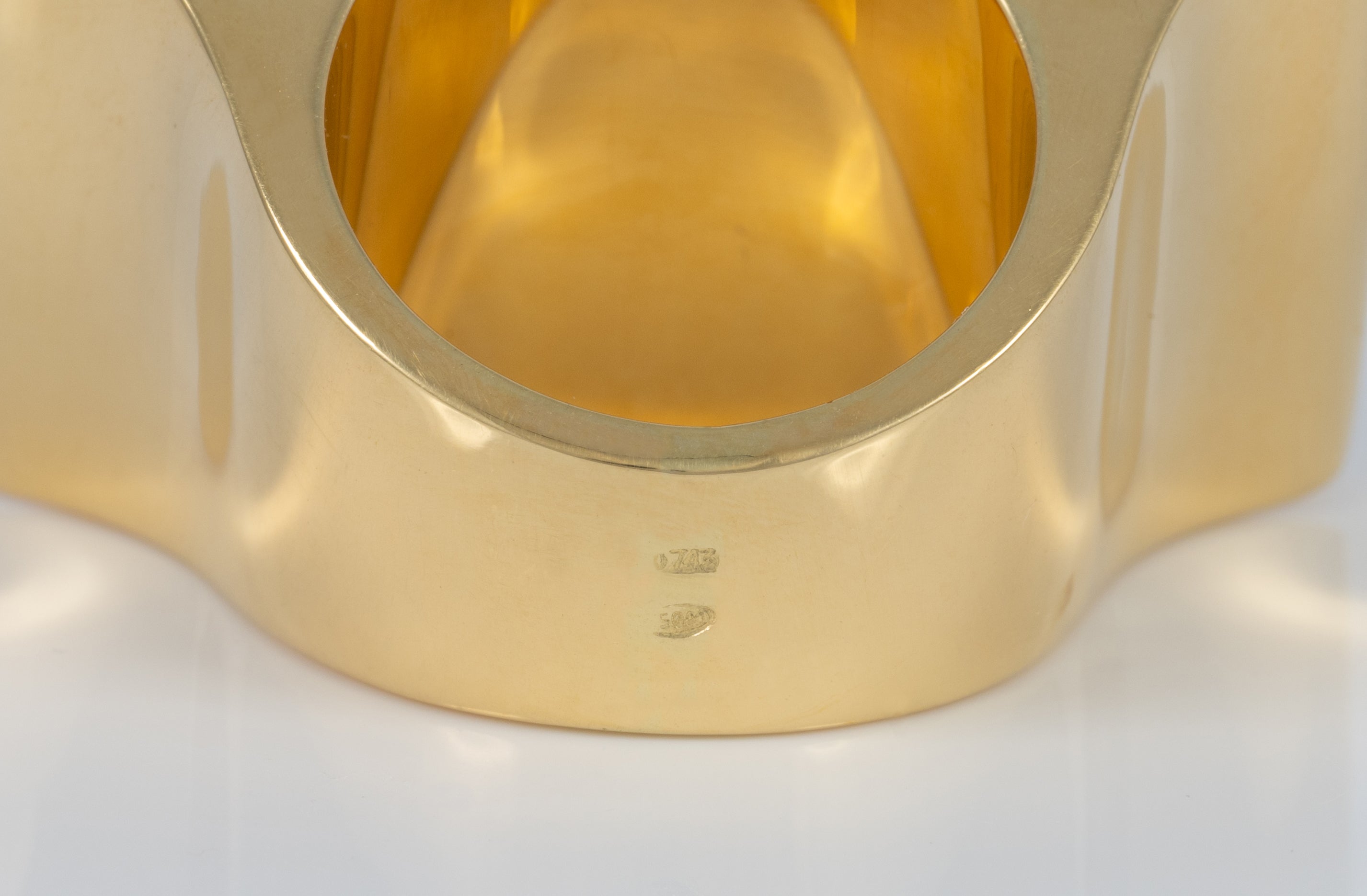 Anillo billete 500 de oro 18k 750