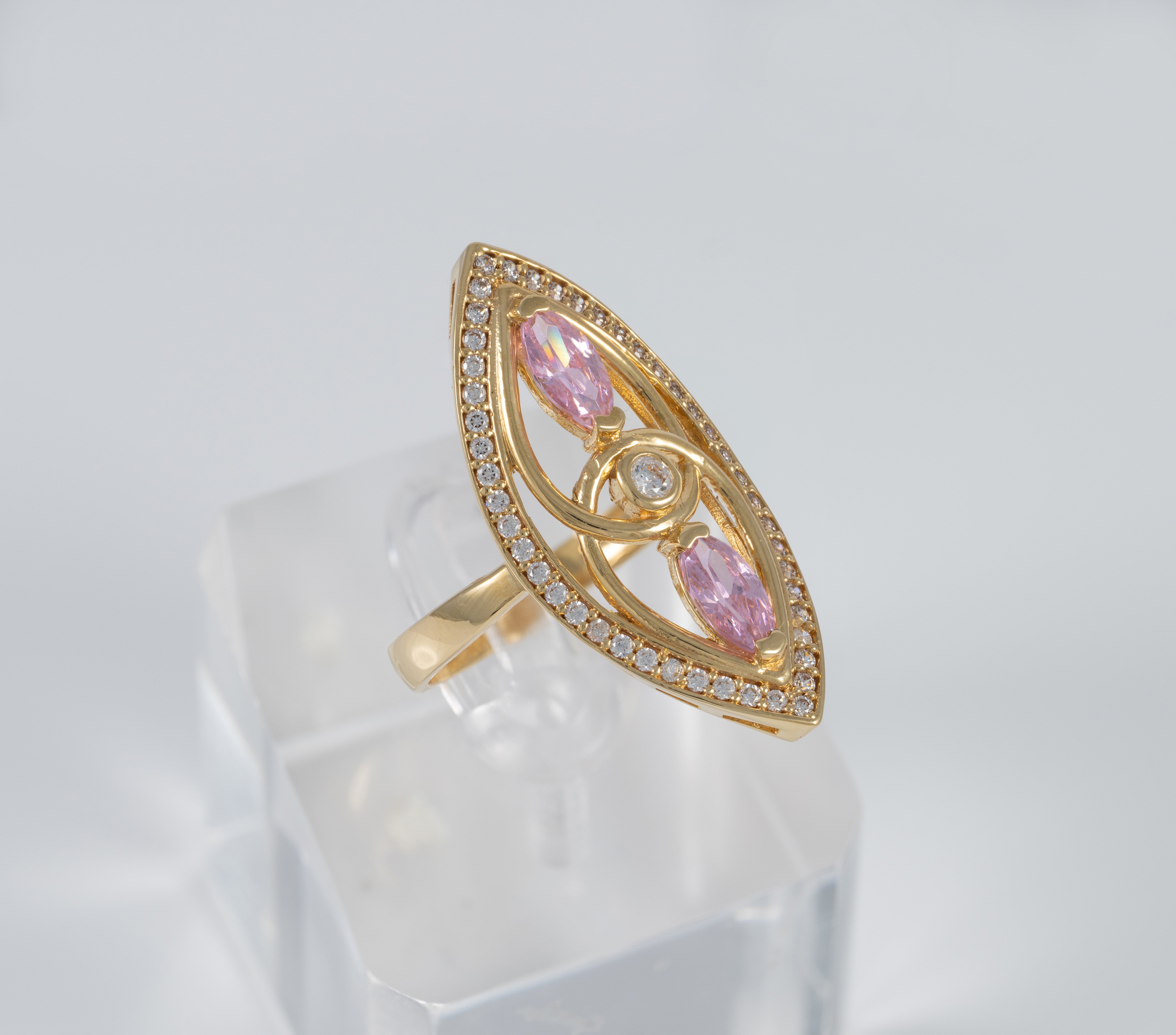 Anillo lanzadera de oro 18k 750