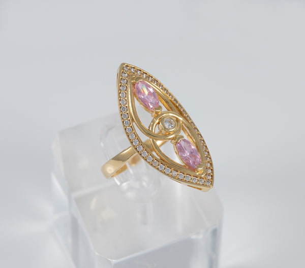 Anillo lanzadera de oro 18k 750