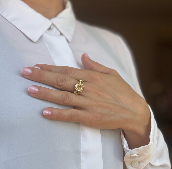 Anillo nudo oro 18k 750