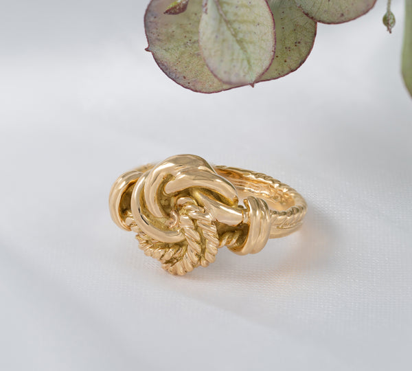 Anillo nudo oro 18k 750