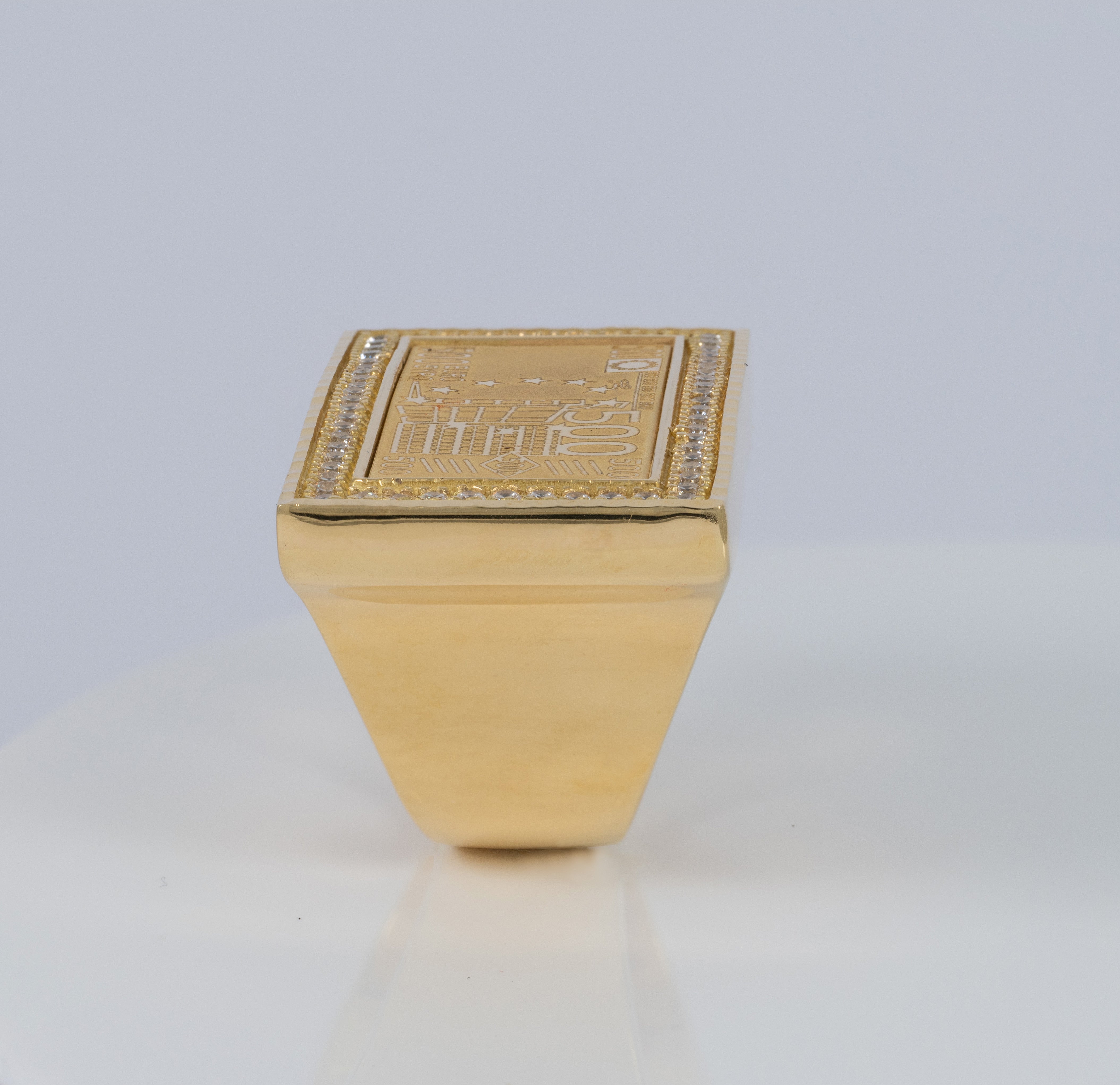 Anillo billete 500 de oro 18k 750