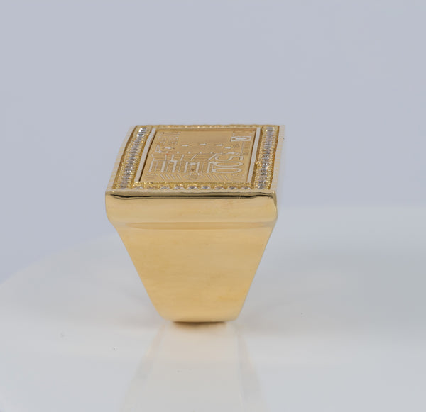 Anillo billete 500 de oro 18k 750