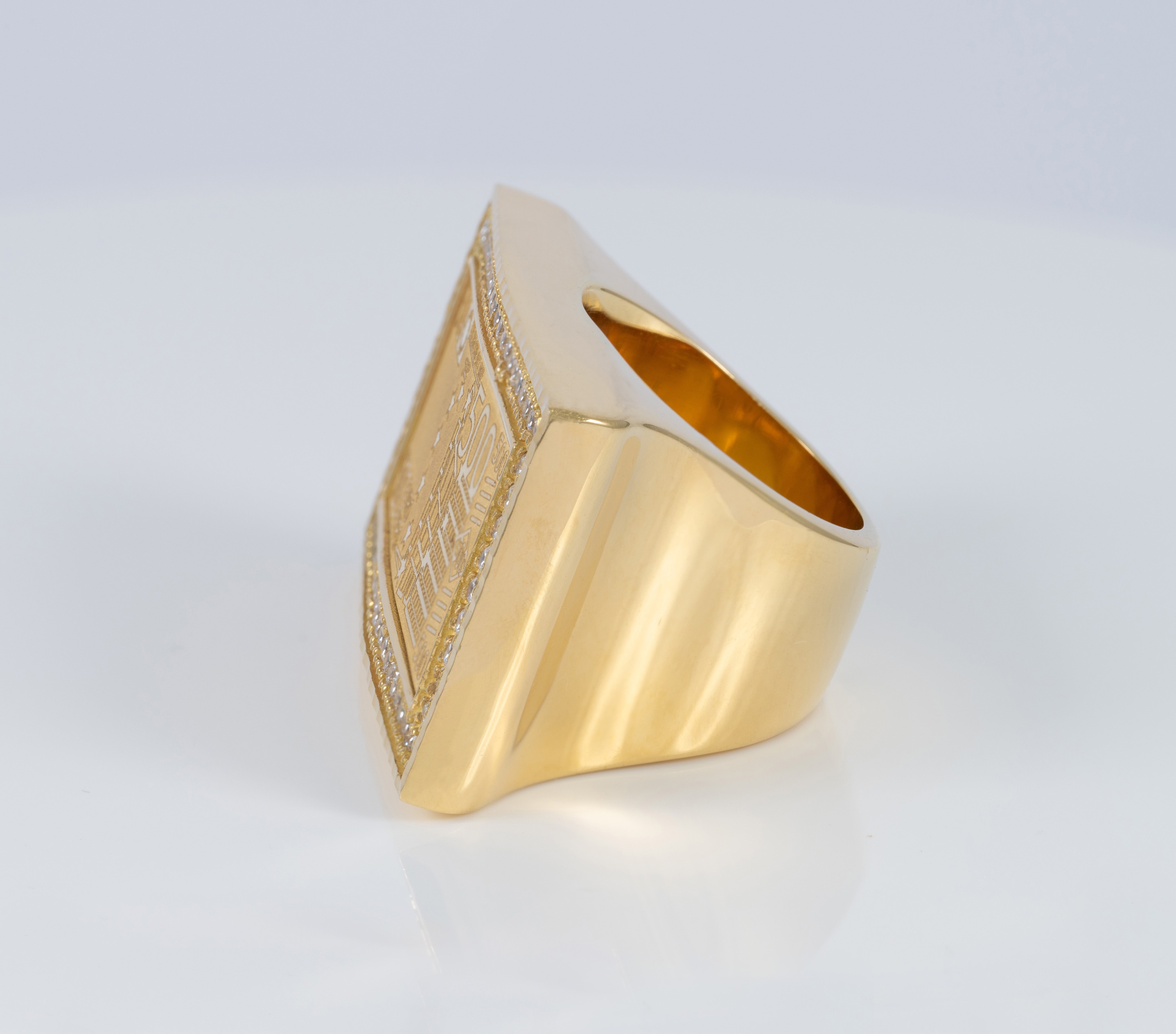 Anillo billete 500 de oro 18k 750