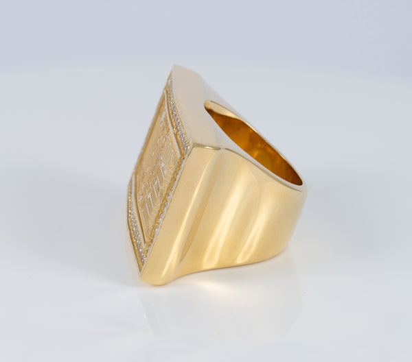 Anillo billete 500 de oro 18k 750