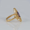 Anillo lanzadera de oro 18k 750