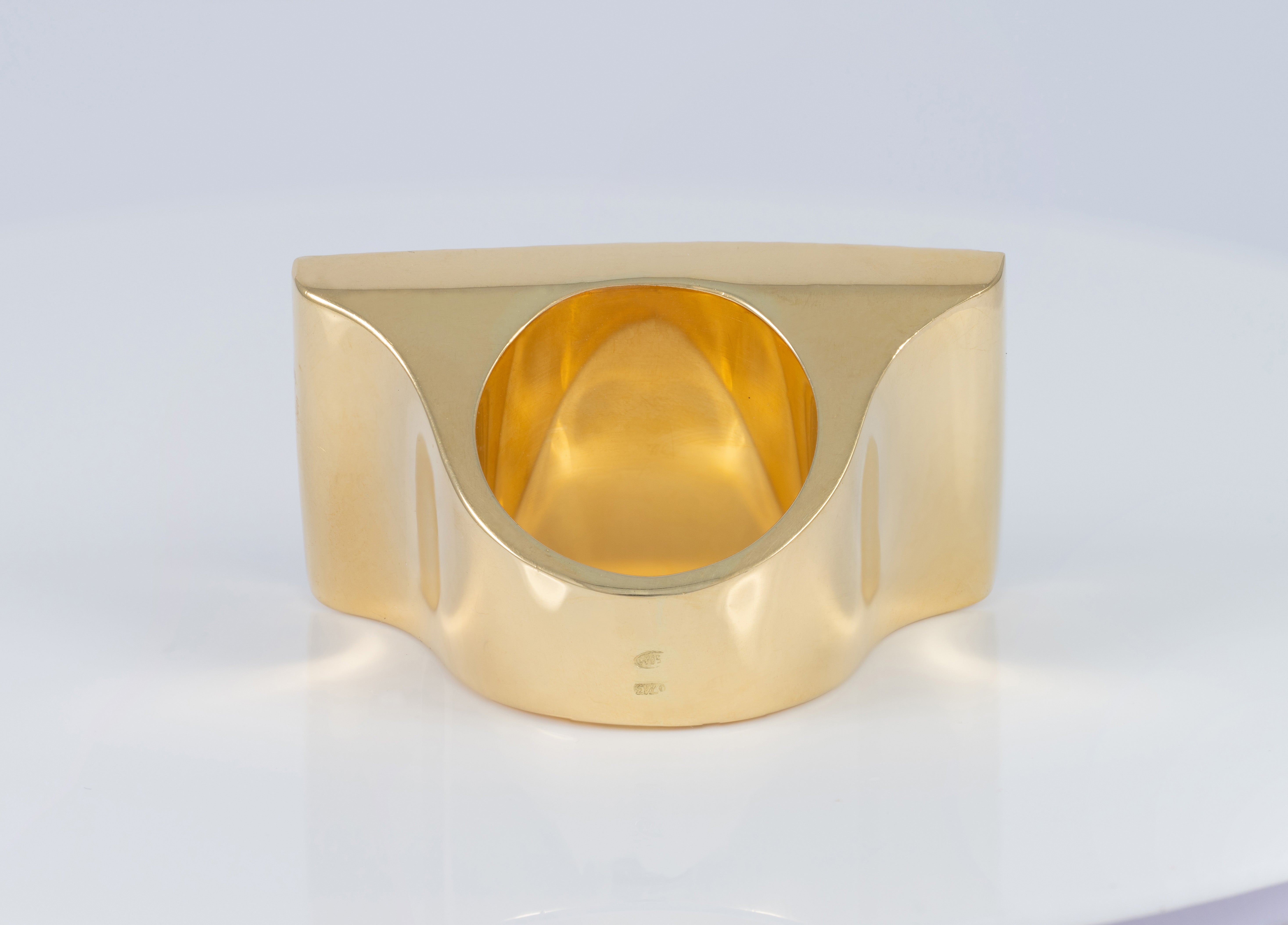 Anillo billete 500 de oro 18k 750