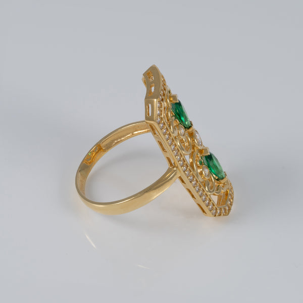 Anillo lanzadera de oro 18k 750