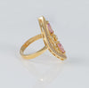 Anillo lanzadera de oro 18k 750