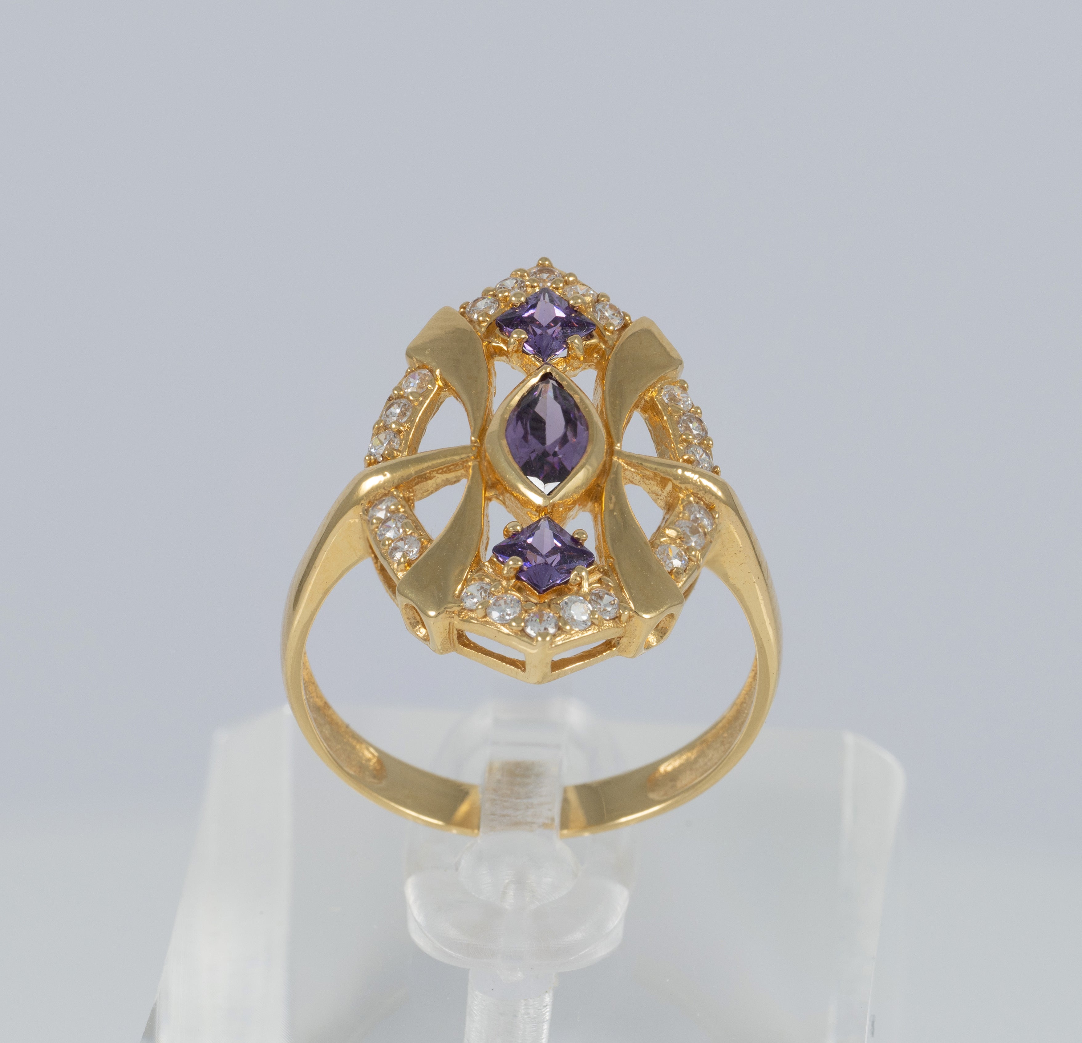 Anillo lanzadera de oro 18k 750
