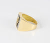 Anillo insignia Cruz de Santiago en oro amarillo 18k y brillantes