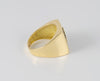 Anillo insignia Cruz de Santiago en oro amarillo 18k y brillantes