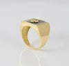 Anillo insignia Cruz de Santiago en oro amarillo 18k y brillantes