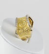 Anillo en oro amarillo y blanco 18k con brillantes