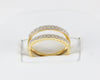 Anillo Infinity en oro amarillo 18k con diamantes zafiros rubíes y esmeraldas