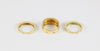 Anillo Infinity en oro amarillo 18k con diamantes zafiros rubíes y esmeraldas