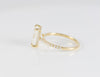 Anillo de compromiso halo oculto oro amarillo 14k con moissanita 3 ct