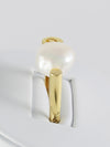 Anillo en oro amarillo 18k y perla