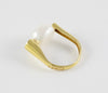 Anillo en oro amarillo 18k y perla
