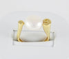 Anillo en oro amarillo 18k y perla