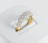 Anillo en oro blanco y amarillo 18k con brillantes