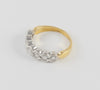 Anillo en oro blanco y amarillo 18k con brillantes