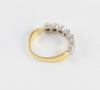 Anillo en oro blanco y amarillo 18k con brillantes