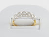 Anillo en oro blanco y amarillo 18k con brillantes