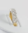 Anillo en oro blanco y amarillo 18k con brillantes