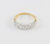 Anillo en oro blanco y amarillo 18k con brillantes