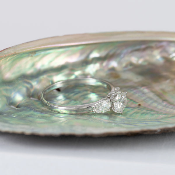 Anillo en oro blanco 18k con diamantes 1.77 ct