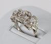 Anillo en oro blanco 18k y brillantes