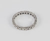 Anillo antiguo en oro blanco 18k con brillantes