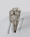 Anillo en oro blanco 18k y brillantes