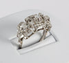Anillo en oro blanco 18k y brillantes