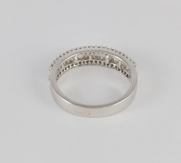 Anillo en oro blanco 18k con brillantes 1 ct