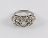 Anillo en oro blanco 18k y brillantes