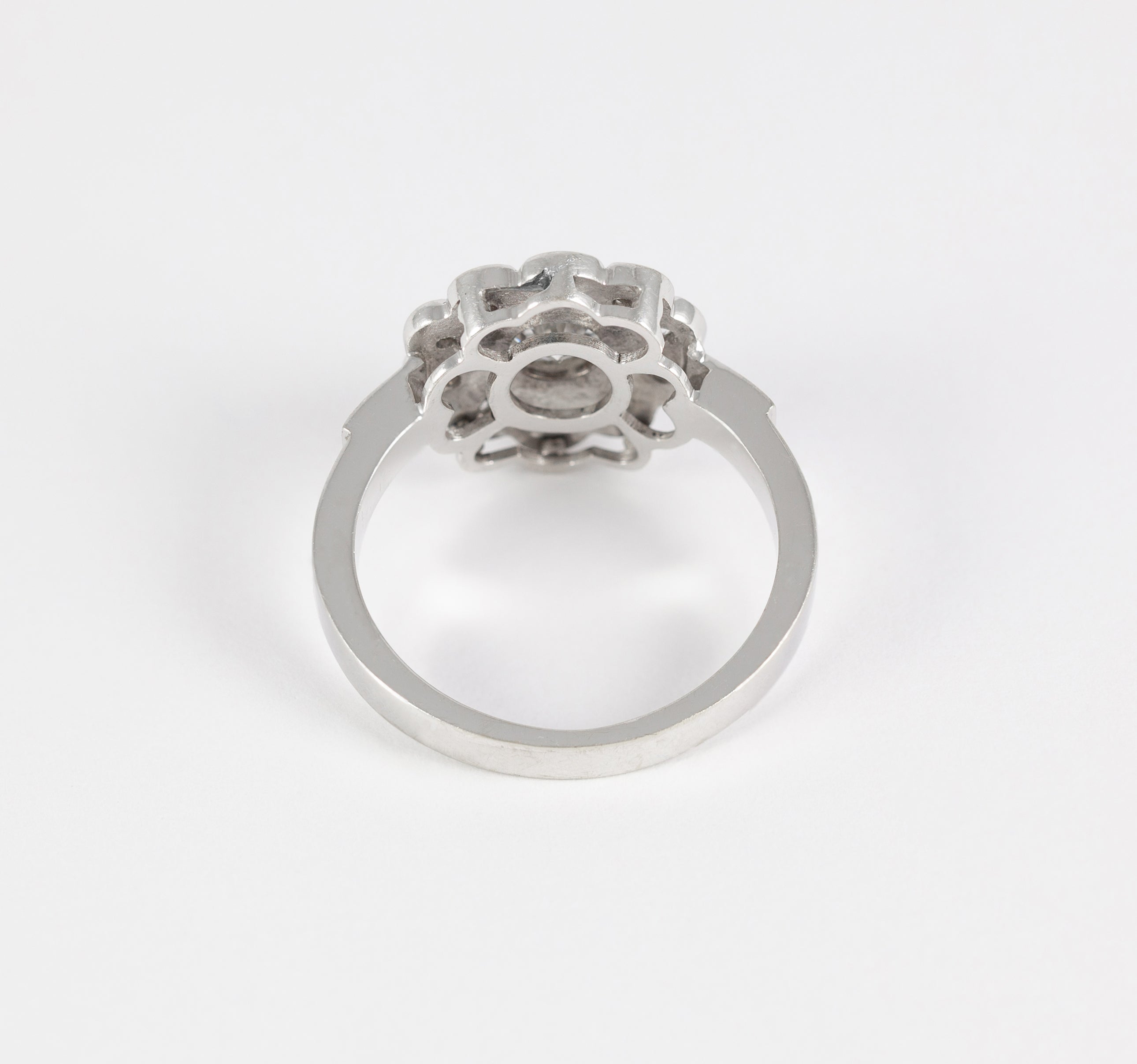 Anillo en oro blanco 18k con brillantes 1.20 ct