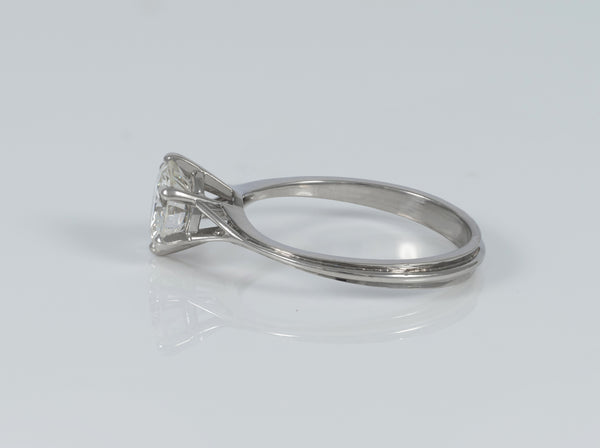 Anillo en oro blanco 18k con diamante 1.41 ct