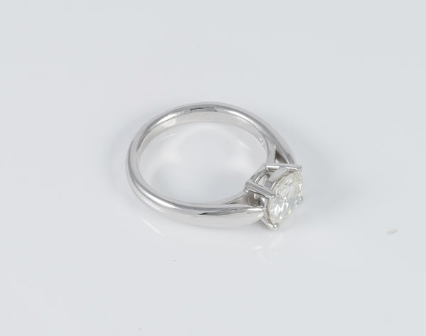 Anillo en oro blanco 18k con diamante 1.40 ct