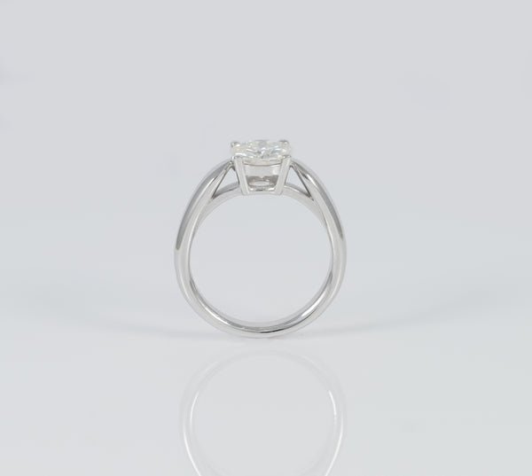 Anillo en oro blanco 18k con diamante 1.40 ct