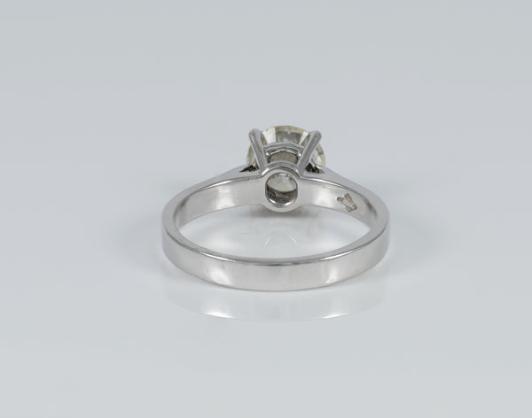 Anillo en oro blanco 18k con diamante 1.26 ct